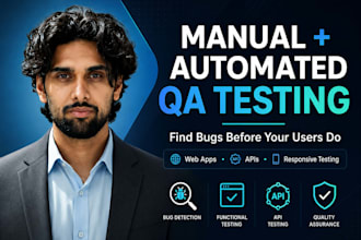 do manual and automated QA testing for your website or web app
