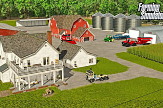 design realistic farming simulator 25 american farm and map setup