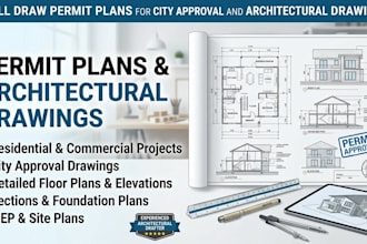draw permit plans for city approval