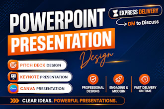 design company presentation, marketing slides, slide deck design, pitch deck