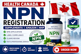 register health canada npn for approval for supplements and amazon products