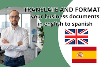 translate and format your business documents in english to spanish