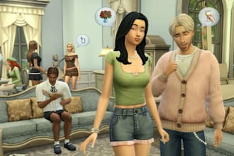 do 3d sim 4 design, sim 4 character modeling, 3d sim 4 animation, cc model