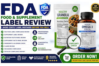 fda registration import permit for food, drug cosmetics in USA, fda label review