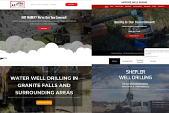 do squarespace well drilling website water treatment website water softener site