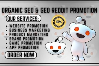 do reddit SEO post to promote book, startup business, ai tools or brand website