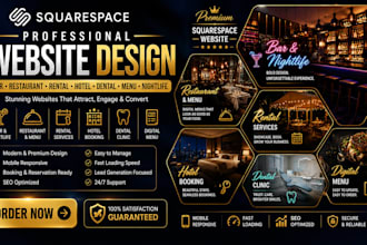 design bar restaurant rental hotel dental menu nightlife squarespace website