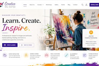 design squarespace art school website painting classes website drawing website