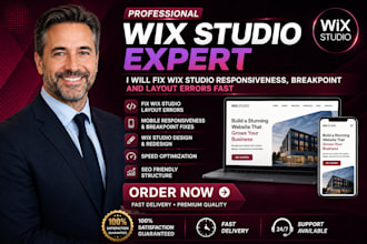 l fix wix studio mobile responsiveness, breakpoint and layout errors fast