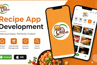 create recipe app for andriod and ios on client demand