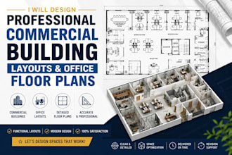design commercial building layouts and office floor plans