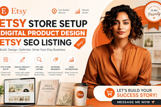 do etsy store setup etsy digital product design etsy shop setup etsy SEO listing