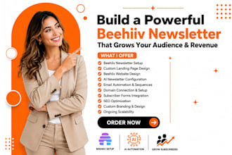 setup beehiiv newsletter automation beehiiv website beehiiv landing page design