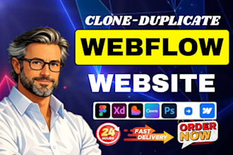 copy, clone, duplicate webflow website, framer website, recreate webflow website