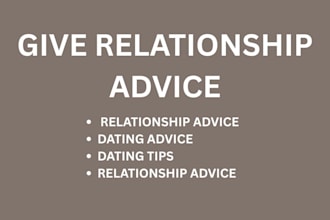 give relationship advice dating advice
