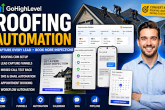setup highlevel automation for roofing contractors to capture and follow up lead
