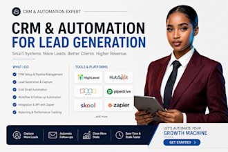do zoho gohighlevel hubspot CRM pipeline lead generation cold email automation