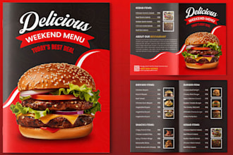 design professional italian restaurant food menu, digital menu board price list
