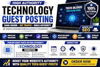publish tech backlinks via tech guest post and tech link insertion