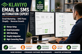 setup klaviyo email marketing sms flows and automation