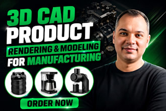 do 3d cad design and product design for manufacturing