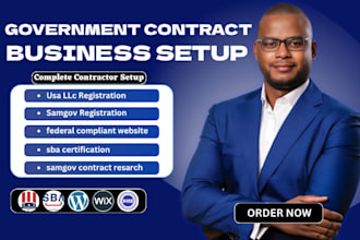 design government contract website, contractor website, business website, samgov