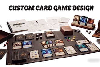 design a custom card game, tabletop game, tcg and game mechanics