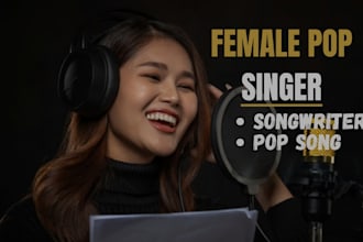 be your professional female pop singer and songwriter