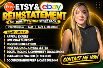 do ebay etsy account reinstatement etsy reopen ebay and etsy suspension mc011