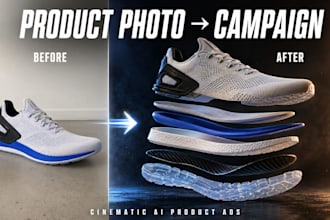 create cinematic ai product ads