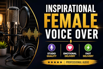 record an inspiring female voice over for quotes affirmations motivational video