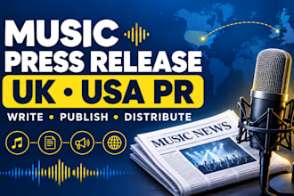 write music press release submit press release pr distribution public relations