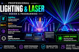 program lightkey qlc showxpress and dmx lighting systems and and laser shows