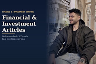 write financial articles or blog content