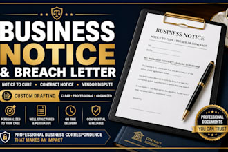 draft a professional breach letter, contract dispute or vendor letter