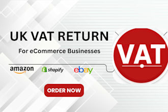 file UK vat return for amazon shopify ecommerce with hmrc, UK accountant