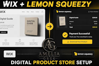 build your wix digital product store with lemon squeezy checkout