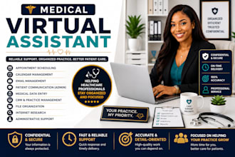 be your medical virtual assistant for healthcare admin, scheduling and patient