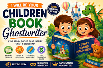 children book ghostwriter write kids story book bedtime story