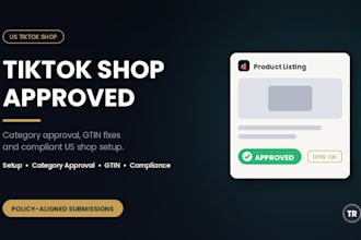 fix tiktok shop category approval gtin and listing rejection