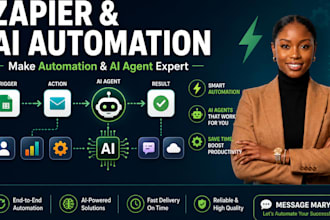 be your zapier automation expert ai agent expert and make automation