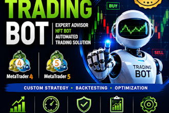 develop algorithmic trading bot, metatrader expert advisor hft trading solution