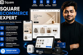 design square ecommerce website with pos and payment integration