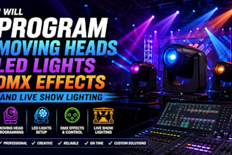 program moving heads led lights dmx effects and live show lighting