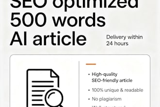 write SEO optimized 500 words ai article