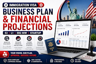immigration visa business plan e2 l1 eb2 niw startup financial projections