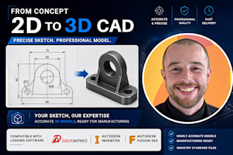 do 2d technical drawing 3d modeling rendering cad drawings 3d industrial design