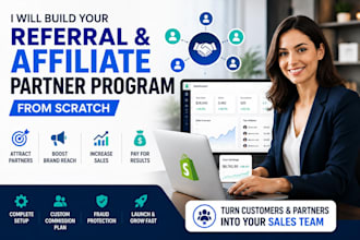 build your shopify referral and affiliate partner program for more sales