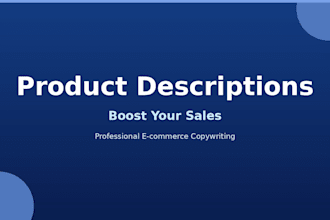 write compelling product descriptions for ecommerce