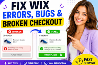 fix wix website, wix velo errors bugs, broken wix payment checkout wix studio